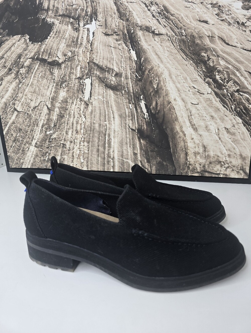 Rothy’s The Lug Loafer Knit Onyx Black US Size 9.5